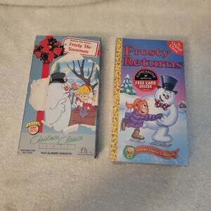 Frosty the Snowman 1989 & Frosty Returns 1992 -Christmas Cartoon Movie VHS set